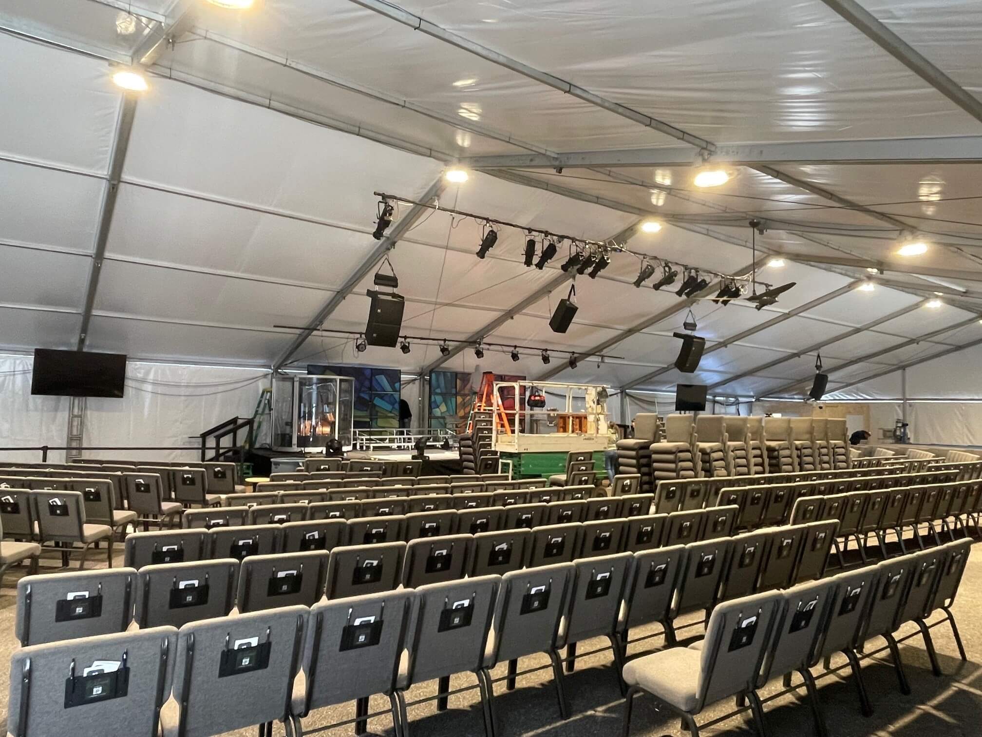 high peak white tents for Georgia weddings